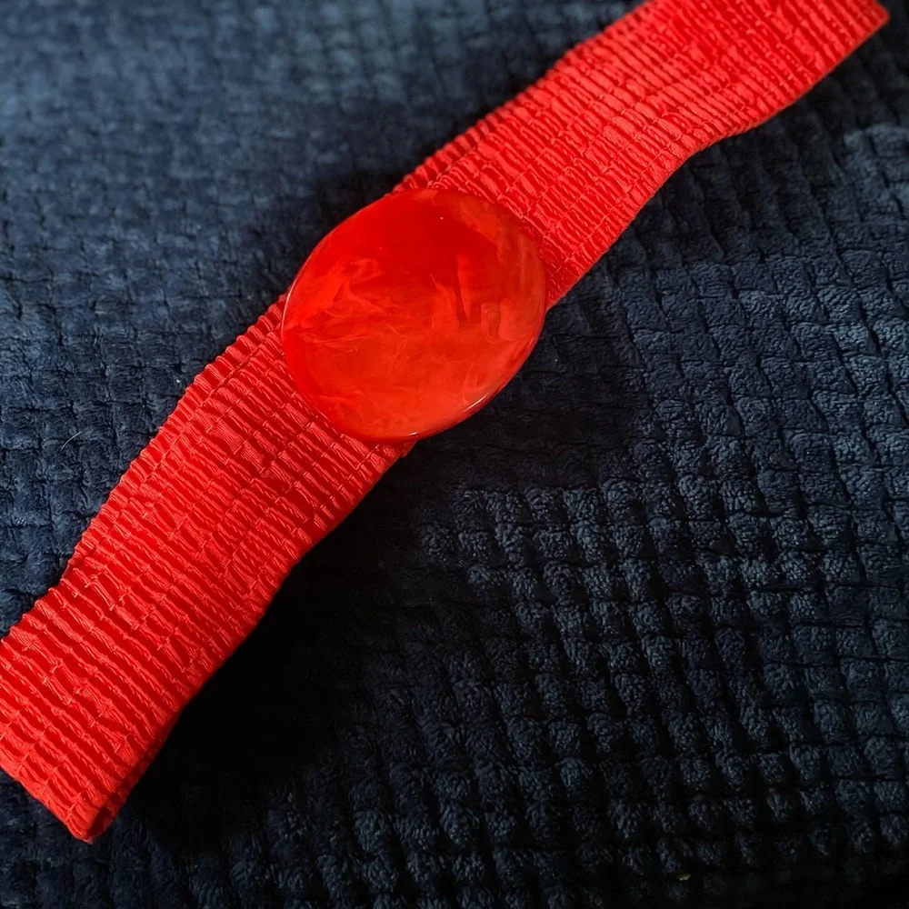 VINTAGE BELT WITH PLASTIC BUCKLE - Picture 1 of 5